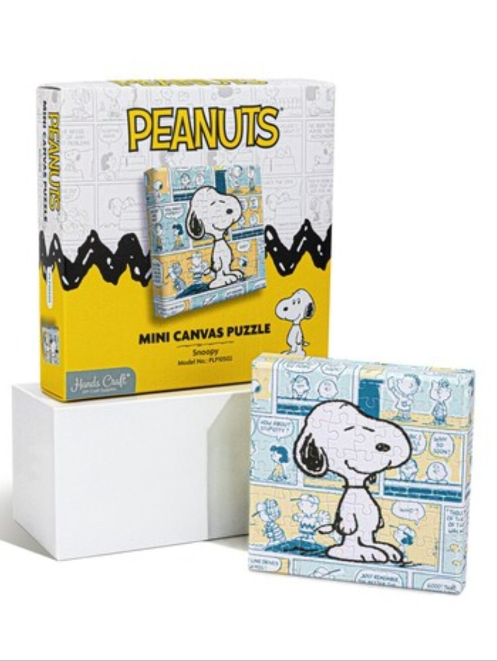 Canvas Mini Puzzle with Frame Charlie Brown's Dog SNOOPY. Peanuts Gang